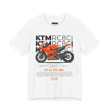 KTM RC 8C Track Inspired Unisex Heavy Cotton Tee Racing Superbike Graphic Streetwear Motorsport Fan T Shirt