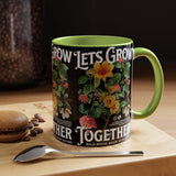 Heart Flower Accent Coffee Mug Bold Anatomical Heart Floral Design Motivational Ceramic Cup Empowering Symbol of Love Strength and Vitality Perfect Gift for Coffee Lovers Friends Birthdays Office Desk and Cozy Tea Moments