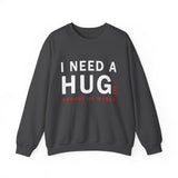 Unisex I Need A Huge Amount Of Money Crewneck Sweatshirt Funny Motivational Graphic Pullover Entrepreneur Hustle Wealth Inspired Casual Streetwear