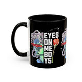 Eyes On Me Boys Medusa Accent Coffee Mug 11oz 15oz Mythological Streetwear Bold Empowerment Design Perfect Gift for Coffee Lovers Friends Birthdays Daily Motivation