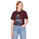 Cosmic Catalyst Unisex Jersey Short Sleeve Tee Graphic T-Shirt Futuristic Sci Fi Space Astronaut Cyberpunk Streetwear Bold Galaxy Design Alpha Mindset Fashion