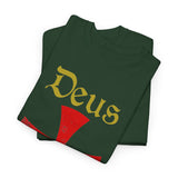 Unisex Deus Vult T Shirt Medieval Crusader Cross Graphic Tee Warrior Knight Inspired Vintage Christian Symbol Heavy Cotton Streetwear