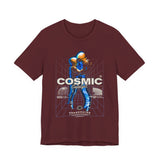 Cosmic Catalyst Unisex Jersey Short Sleeve Tee Graphic T-Shirt Futuristic Sci Fi Space Astronaut Cyberpunk Streetwear Bold Galaxy Design Alpha Mindset Fashion