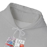 Eyes On Me Boys Medusa Hoodie Comfortable Unisex Heavy Blend Sweatshirt Mythological Streetwear Bold Empowerment Design for Self Expression Perfect Gift for Friends Birthdays Cozy Days Casual Wear