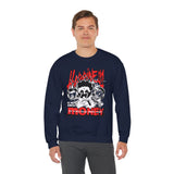 Happiness Is Not About Money Graphic Unisex Heavy Blend Crewneck Sweatshirt Bold Motivational Streetwear Pullover