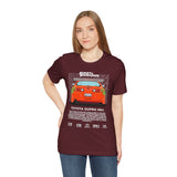 Legendary Orange Street Machine Rear View Unisex Heavy Cotton Tee Powerful JDM Inspired Car Art Graphic Shirt for Collectors and Gearheads