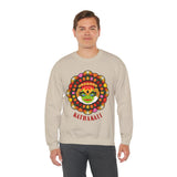Unisex Kathakali Crewneck Sweatshirt Heavy Blend Pullover Kerala Traditional Dance Art Graphic Indian Culture Onam Festival Malayalam Heritage Design