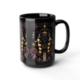 Anubis Balance God Ceramic Mug Egyptian Mythology Coffee Cup Cosmic Balance Design Spiritual Gift For Men And Women Perfect For Office Home Studio Tattoo Lovers And Ancient Art Collectors