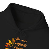 Ho’oponopono Sunflower Unisex Hoodie Heavy Blend Pullover Sweatshirt Healing Affirmation Spiritual Gratitude Mindfulness Positive Energy Streetwear