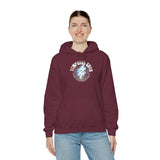 Temporal Echo Lightning Globe Graphic Unisex Heavy Blend Hooded Sweatshirt Futuristic Sci-Fi Streetwear Hoodie Bold Energy