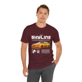 JDM Street Racing Legend Skyline R34 Inspired Supra MK4 Style Unisex Graphic Tee Japanese Drift Car Culture Motorsport Streetwear Shirt