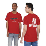 I Am The Weapon Unisex Heavy Cotton Tee Motivational Tactical Mindset Streetwear Bold Warrior Energy Graphic TShirt For Confidence Training Gym Wear Everyday Power Statement