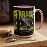 Praise Angel Statue Graphic Ceramic Mug Gothic Spiritual Coffee Tea Cup Bold Streetwear Design