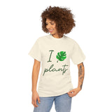 I Love Plants Unisex Heavy Cotton Tee Eco Friendly Botanical Leaf Nature Lover Green Gardening T Shirt Sustainable Plant Parent Gift For Gardeners