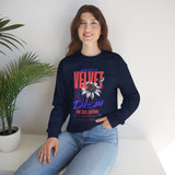 Velvet Dream The Collective Crewneck Sweatshirt Comfortable Unisex Pullover Bold Typography Graphic Artistic Streetwear Fashion Cozy Everyday Wear Perfect Gift for Creatives Dreamers and Trendsetters