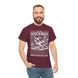 Feel The Shockwave Horizon Force Airplane Graphic Unisex Heavy Cotton Tee Military Aviation Streetwear T Shirt