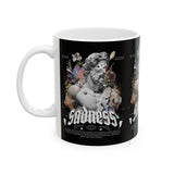 Sadness Ceramic Mug Coffee Cup Greek Statue Art Design Emotional Aesthetic Gothic Vintage Streetwear Artistic Expression Unique Gift For Art Lovers