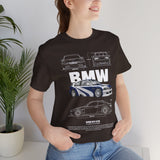 Blue Track Ready Performance Coupe Artwork Unisex Heavy Cotton Tee High Speed Racing Inspired Streetwear Graphic Shirt For Car Enthusiasts And Motorsport Art Fans