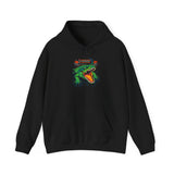 Beast Of The Stadium Heavy Blend™ Unisex Hoodie Neon Crocodile Power Design Electric Green Reptile Streetwear Bold Animal Energy Fashion For Fearless Souls