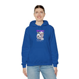 Unisex Heavy Blend Hooded Sweatshirt Apocalypse Chaos Graphic Hoodie Black Greek Statue Vaporwave Streetwear Bold Futuristic Artistic Fashion Outfit