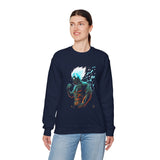 Limit Break Energy Unisex Sweatshirt Motivational Streetwear Power Graphic For Gym Lifestyle Anime Inspired Bold Confidence And Inner Focus