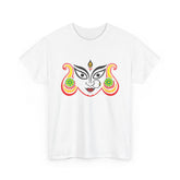 Divine Maa Durga Trinetra Minimal Art T Shirt Hindu Goddess Shakti Bhavani Devi Graphic Tee Spiritual Devotional Streetwear Navratri Festival Ethnic Indian Culture Unisex Cotton Casual Wear Gift For...