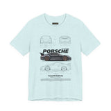 Ultra Sleek Performance Sports Coupe Blueprint Art Unisex Heavy Cotton Tee for Car Lovers and Streetwear Fans