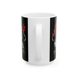 Brave Warrior Roman Gladiator Ceramic Mug Bold Motivational Coffee Cup Inspirational Streetwear Style Tea Mug Durable Print