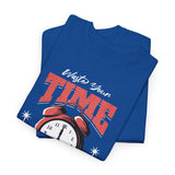 Waste Your Time Unisex Heavy Cotton Tee Graphic Black T Shirt Motivational Hustle Money Clock Streetwear Bold Entrepreneur Mindset Fashion Outfit