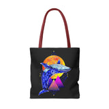 Ballena Cosmic Whale Art Eco Tote Bag Vibrant Geometric Ocean Design Durable Canvas Reusable Shopping Bag Premium Artistic Streetwear Accessory Perfect Gift for Nature Lovers Dreamers and Creative Thinkers