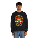 Kathakali Crewneck Unisex Sweatshirt Heavy Blend Pullover Kerala Traditional Dance Art Graphic Indian Culture Onam Festival Malayalam Heritage Design