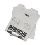 High Performance Track Racer Blueprint Art Unisex Heavy Cotton Tee Streetwear Motorsport Enthusiast Graphic Shirt