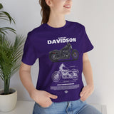 Harley Davidson Sportster Inspired Cruiser Motorcycle Blueprint Graphic Unisex Heavy Cotton Tee Premium Biker Streetwear T Shirt for Riders Enthusiasts Everyday Wear