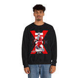 Air Ascent Unisex Sweatshirt Heavy Blend Motivational Streetwear Bold Red Black Athletic Design Premium Comfort Hustle Mindset Fashion For Achievers And Everyday Visionaries