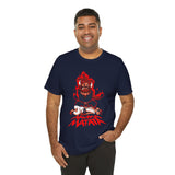 Akuma Matata Graphic T Shirt Fiery Demon Anime Style Streetwear Unisex Oversized Aesthetic Statement Tee