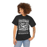 Feel The Shockwave Horizon Force Airplane Graphic Unisex Heavy Cotton Tee Military Aviation Streetwear T Shirt