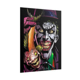 Jocker Sinister Grin Glossy Poster Dark Gothic Wall Art Psychological Expression Bold Horror Design Cinematic Home Decor Collector Piece For Visionary Creatives And Fearless Souls