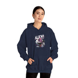 Aliens Exist UFO Graphic Unisex Heavy Blend Hooded Sweatshirt Sci Fi Streetwear Alien Space Hoodie