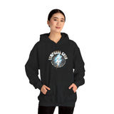 Temporal Echo Lightning Globe Graphic Unisex Heavy Blend Hooded Sweatshirt Futuristic Sci-Fi Streetwear Hoodie Bold Energy