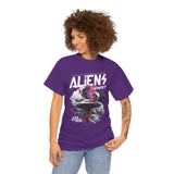 Aliens Exist UFO Graphic Unisex Heavy Cotton Tee Sci Fi Streetwear T Shirt Extraterrestrial Space Alien Design