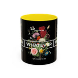 You Can Be Whatever Motivational Coffee Mug Ceramic White Accent Mug Bold Floral Empowerment Design Daily Reminder Positive Energy Drinkware Perfect Gift for Dreamers Friends Office and Home