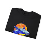 Ballena Cosmic Whale Art Unisex Heavy Blend Crewneck Sweatshirt Vibrant Geometric Ocean Design Premium Streetwear Pullover Soft Fleece Comfortable Fit Bold Marine Life Artwork Perfect Gift for Nature Lovers Dreamers and Creative Souls