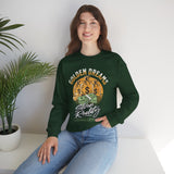 Golden Dreams Silver Reality Money Graphic Unisex Heavy Blend Crewneck Sweatshirt Hustler Motivational Dollar Cash Streetwear