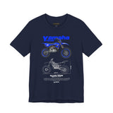 Yamaha YZ125 Inspired Motocross Blueprint Unisex Heavy Cotton Tee Dirt Bike Racing Graphic Shirt Streetwear Gift For Riders