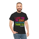 Ho’oponopono Unisex T Shirt Healing Affirmation Tee Spiritual Gratitude Mindfulness Inspired Positive Energy Heavy Cotton Graphic Top