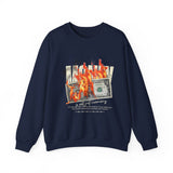 Money Is Not Just Currency Burning Dollar Graphic Unisex Heavy Blend Crewneck Sweatshirt Hustler Streetwear Motivational Cash Fire Design