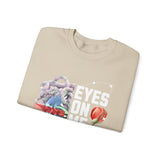 Eyes On Me Boys Medusa Crewneck Comfortable Unisex Heavy Blend Sweatshirt Mythological Streetwear Bold Empowerment Design for Self Expression Perfect Gift for Friends Birthdays Cozy Days Casual Wear