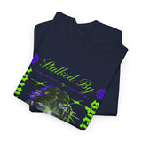 Stalked By Spectator Cyberpunk Graphic Unisex Heavy Cotton Tee Japanese Anime Glitch Streetwear T Shirt
