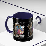 Sculptural Future Statue Art Accent Coffee Mug 11oz 15oz Greek Goddess Cosmic Abstract Splash Bold Artistic Streetwear Ceramic Cup
