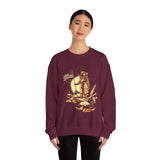 Lunar Legacy Astronaut Art Unisex Heavy Blend Crewneck Sweatshirt Bold Space Exploration Graphic Streetwear Pullover Premium Cosmic Design Soft Fleece Warm Comfortable Everyday Wear Perfect Gift for...